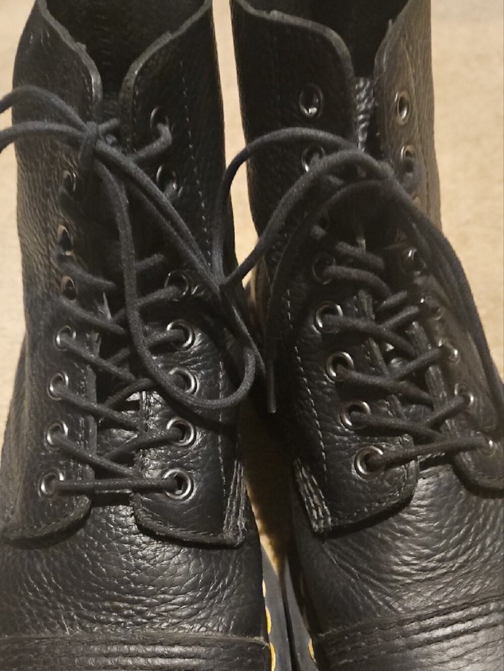 Dr. Martens Black Leather Sinclair Platforms - Picture 8 of 16